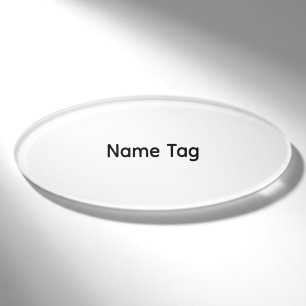 Etiqueta de nombre personalizada simple