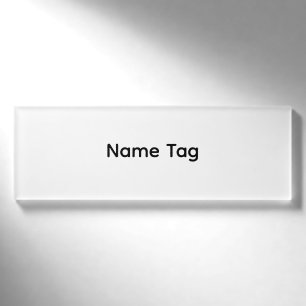 Etiqueta de nombre personalizada simple
