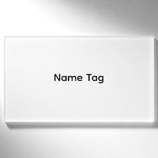 Etiqueta de nombre personalizada simple