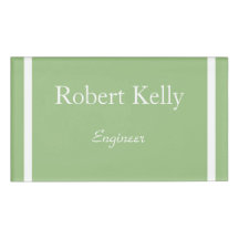 Personalizado de negocios sage líneas verdes y bla