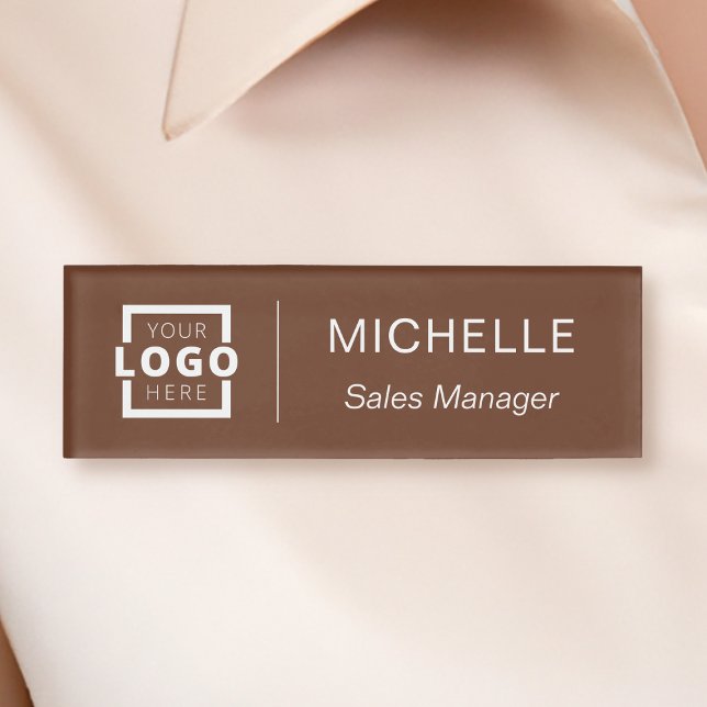 Etiqueta De Nombre Personalizado Logotipo Empleado (Subido por el creador)