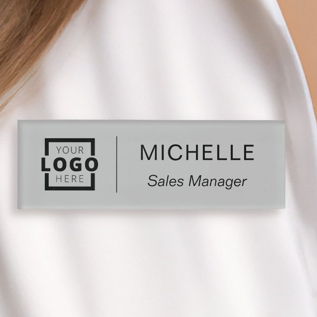 Etiqueta De Nombre Personalizado Logotipo Empleado (Subido por el creador)