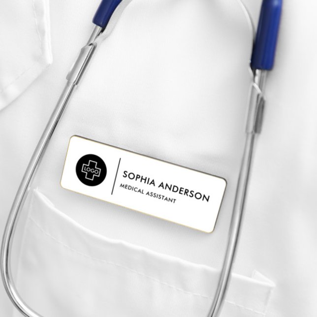 Etiqueta De Nombre Personalizado Moderno Sencillo y Elegante Título d (Subido por el creador)