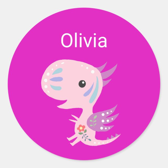 Etiqueta de nombre personalizado Pegatina escolar  (Anverso)