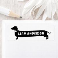 Etiqueta de nombre personalizado Perro viejito