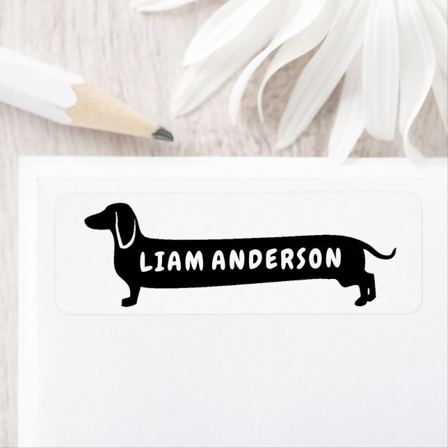 Etiqueta de nombre personalizado Perro viejito (In situ)