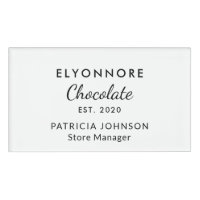 Personalizado Personal Staff de Marca de Chocolate