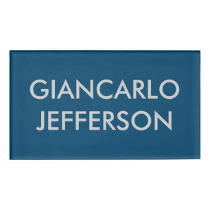 Etiqueta De Nombre Personalizado sencillo moderno cargo de nombre pro