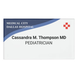 Etiqueta De Nombre Personalized Hospital Employee Photo ID Badge