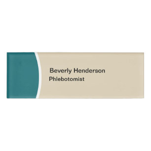 Etiqueta De Nombre Phlebotomist médico