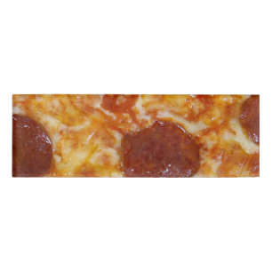 Etiqueta De Nombre Pizza de salchichones