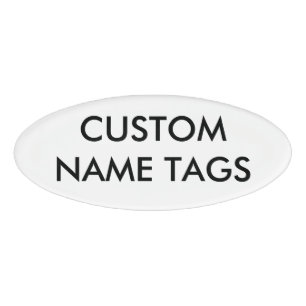 Etiqueta De Nombre Plantilla conocida oval personalizada