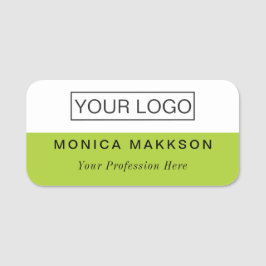 Etiqueta de nombre plástico Logotipo magnético o P