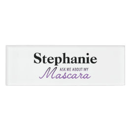 Etiqueta De Nombre Pregúnteme acerca de mi rimel - Younique