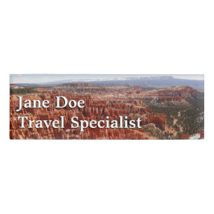 Etiqueta De Nombre Punto de inspiración en el Cañón Bryce I