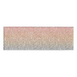 Etiqueta De Nombre Purpurina Rosa Dorado Azul Ombre Girona Rubor Spar