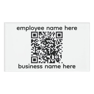 Etiqueta de nombre QR