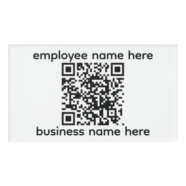 Etiqueta de nombre QR (Anverso)