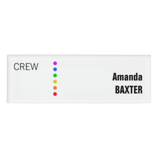 Etiqueta De Nombre Rainbow Name Tag