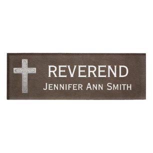 Etiqueta De Nombre Reverend honorífico religioso del título