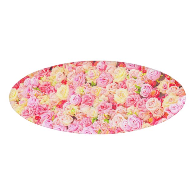 Etiqueta De Nombre Rosa (Anverso)