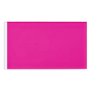 Etiqueta de nombre rosa caliente   Marcado comerci
