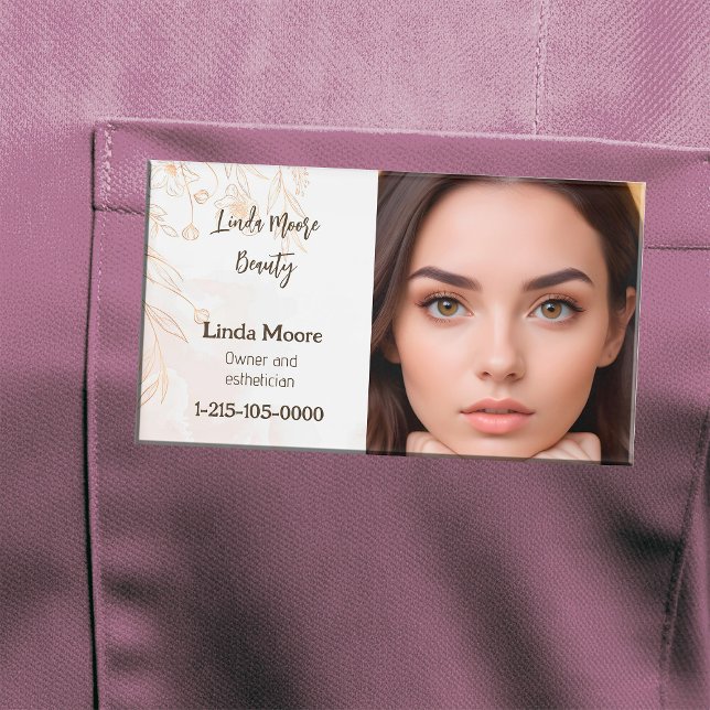 Etiqueta De Nombre Salón de belleza estético (Esthetician Beauty Salon Name Tags)