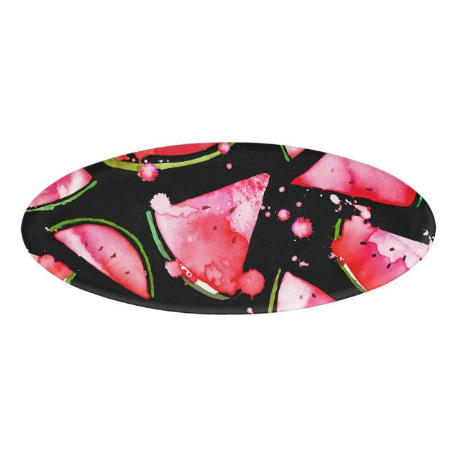 Etiqueta De Nombre sandía acuática 2 (Anverso)