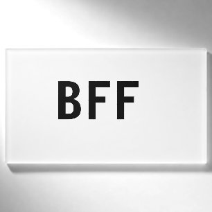 Etiqueta De Nombre Sencillo minimalista BFF mejores amigos familia no