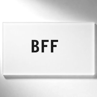 Etiqueta De Nombre Sencillo minimalista BFF mejores amigos familia no