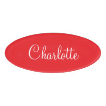Simple Script Elegante Nombre Rojo Empresa 