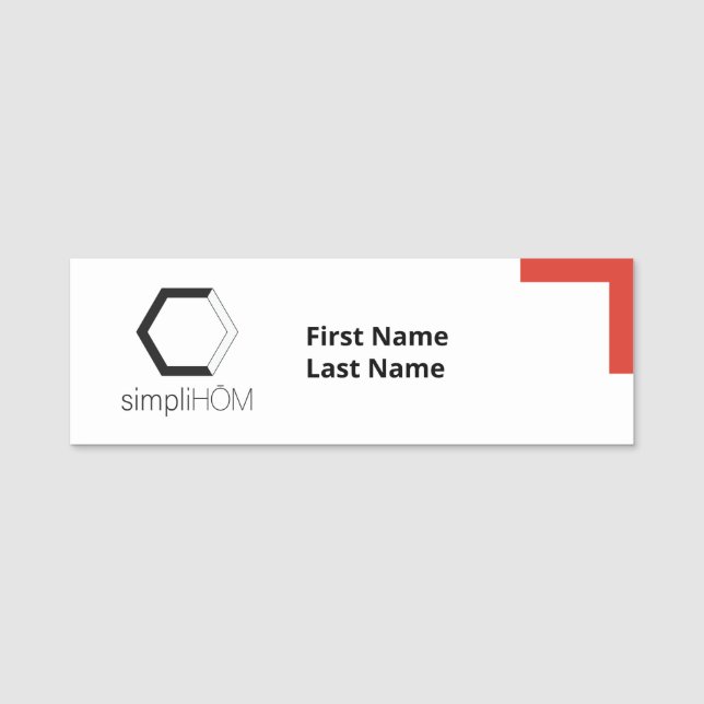 etiqueta de nombre simpliHŌM (Anverso)