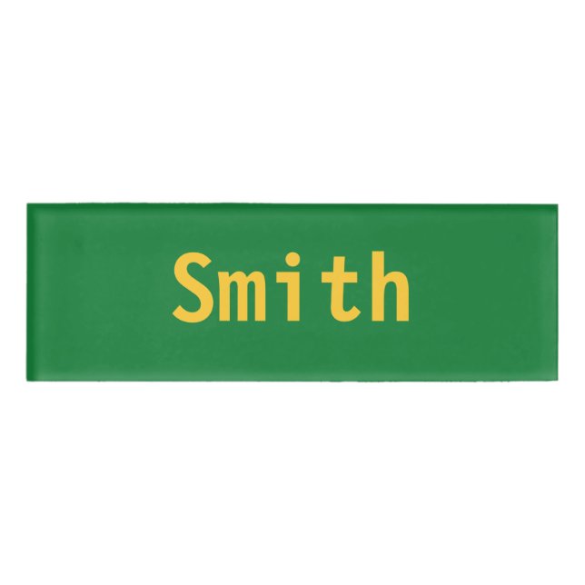 Etiqueta de nombre Smith (Anverso)