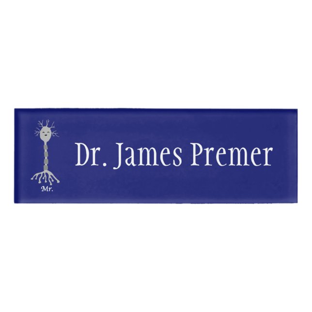 Etiqueta De Nombre Sr. Neurona (Anverso)