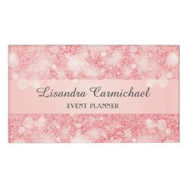 Etiqueta De Nombre Strawberry Ice Bokeh Event Planner Name Tag