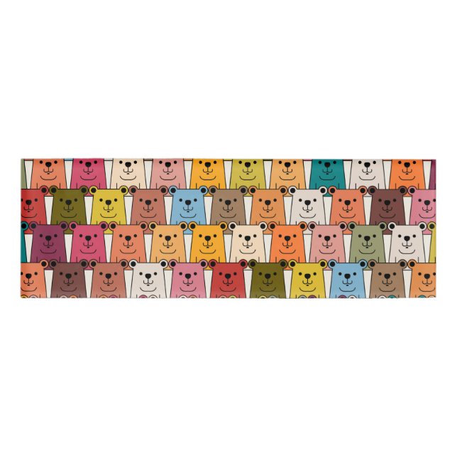 Etiqueta De Nombre Teddy Bear (Anverso)