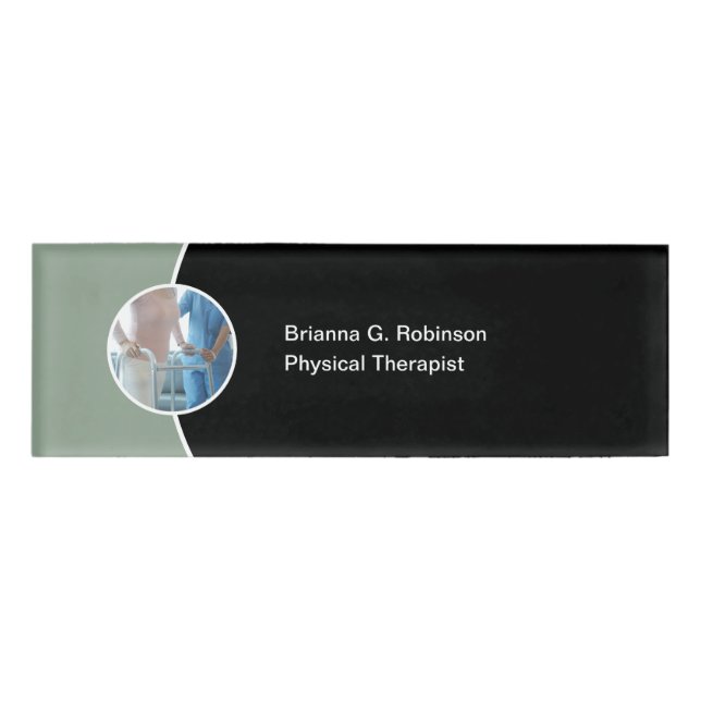 Etiqueta De Nombre Terapia física médica (Anverso)