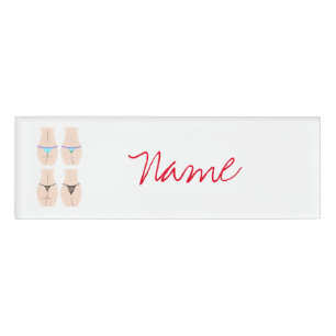 Etiqueta De Nombre Thong Panty Thunder_Cove