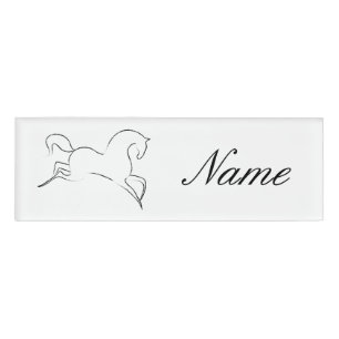 Etiqueta De Nombre Thunder_Cove de animal de caballo