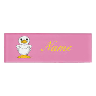Etiqueta De Nombre Thunder_Cove del pequeño pato blanco