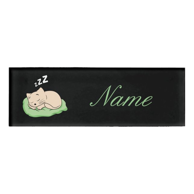 Etiqueta De Nombre Thunder_Cove durmiente (Anverso)