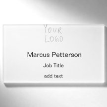 tu logotipo nombre moderno título del trabajo míni