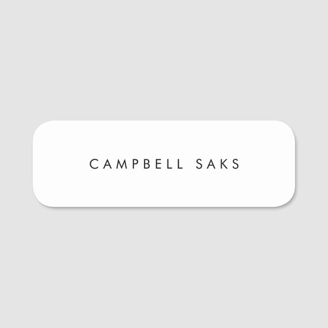 Etiqueta de nombre Tulane de SDT (Anverso)