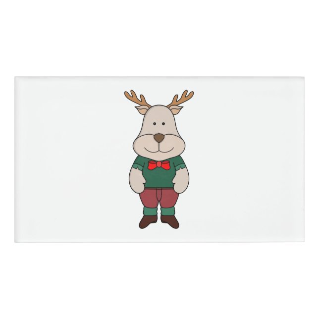 Etiqueta De Nombre Un bonito ciervo (Anverso)