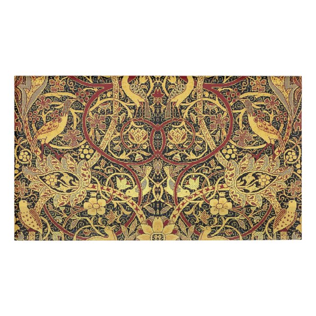 Etiqueta De Nombre William Morris Bullerswood Faux Tapestry (Anverso)