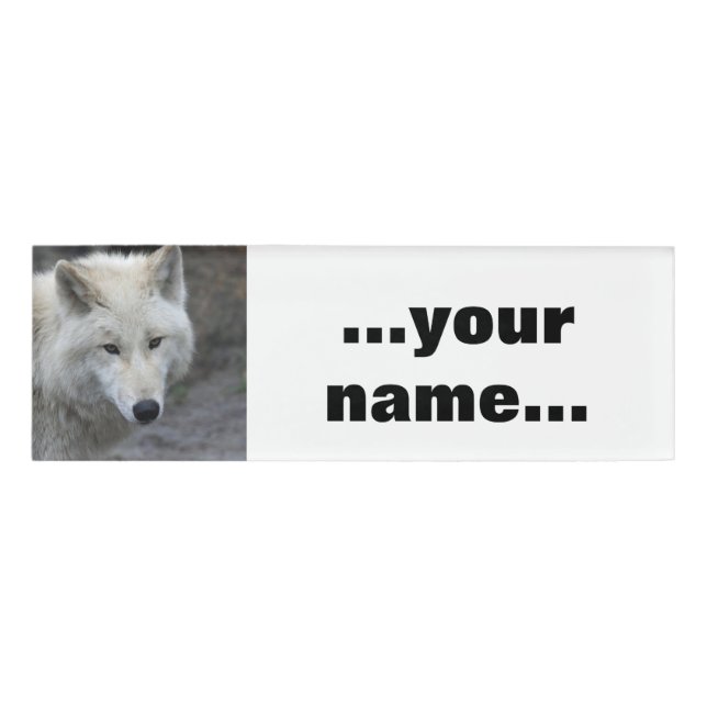 Etiqueta De Nombre Wolf 001 (Anverso)