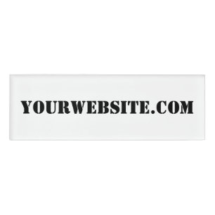 Etiqueta De Nombre YourWebSite.com