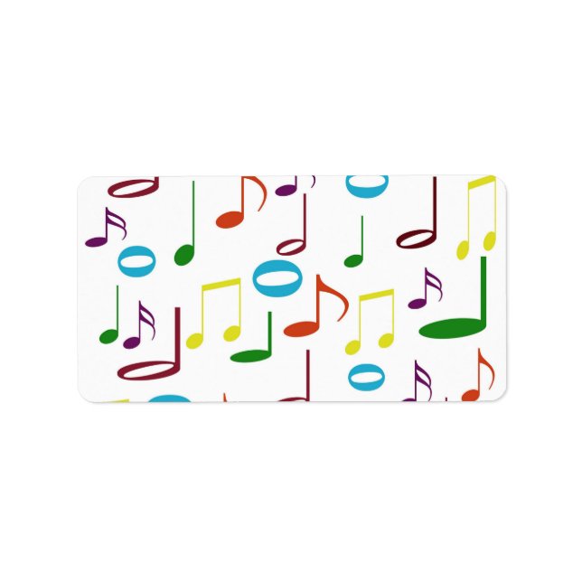 Etiqueta de notas de arco iris (Frente)