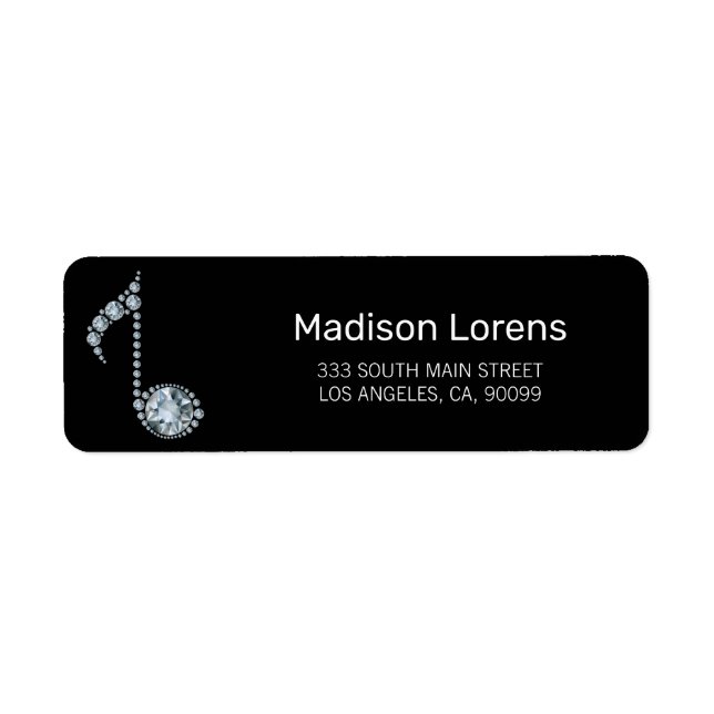 Etiqueta de notas de diamantes (Frente)