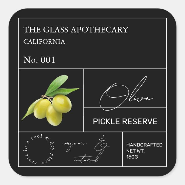 Etiqueta de olivo apotecario (Anverso)